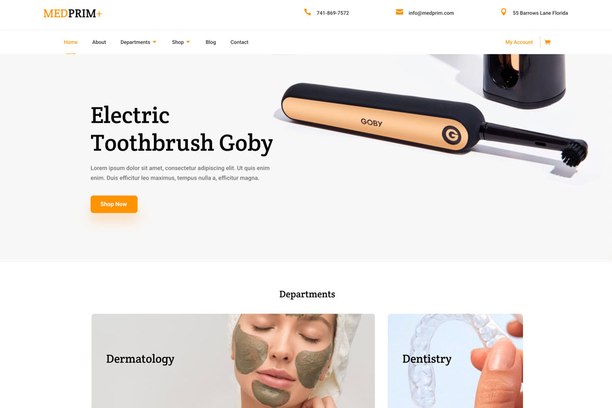 Divi Medical Ecommerce Theme