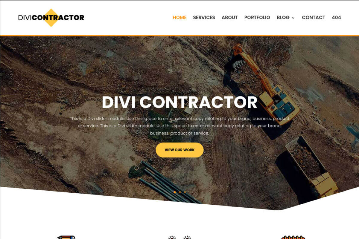 Divi Contractor Theme