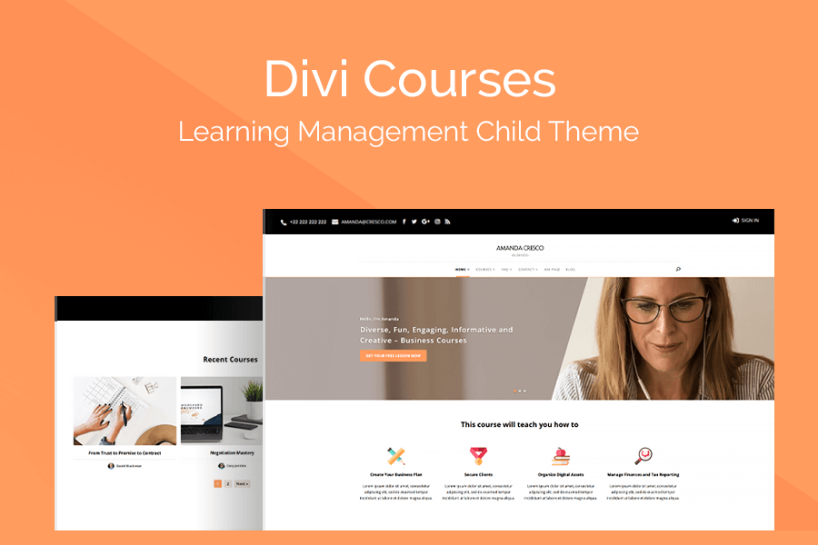 Divi Courses Child Theme