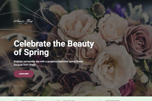 Elementorism Florist Landing Page Template