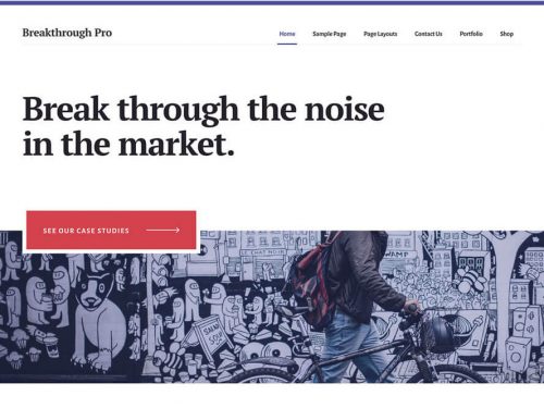 Breakthrough Pro Theme by Studiopress + Genesis Framework