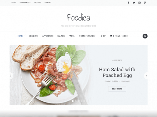 Foodica PRO Wordpress Theme by WPZOOM