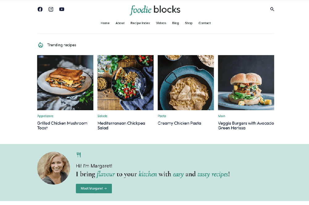 Foodie Blocks Theme by WPZOOM