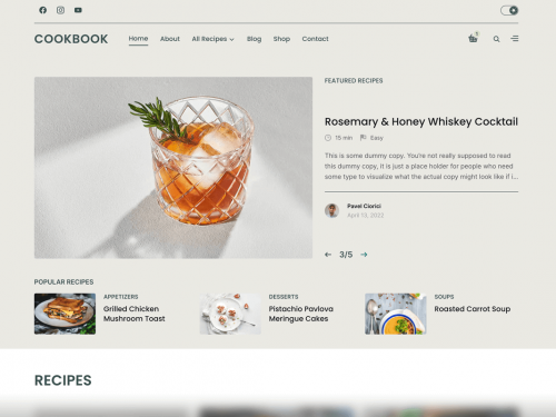 CookBook Wordpress Theme by WPZOOM