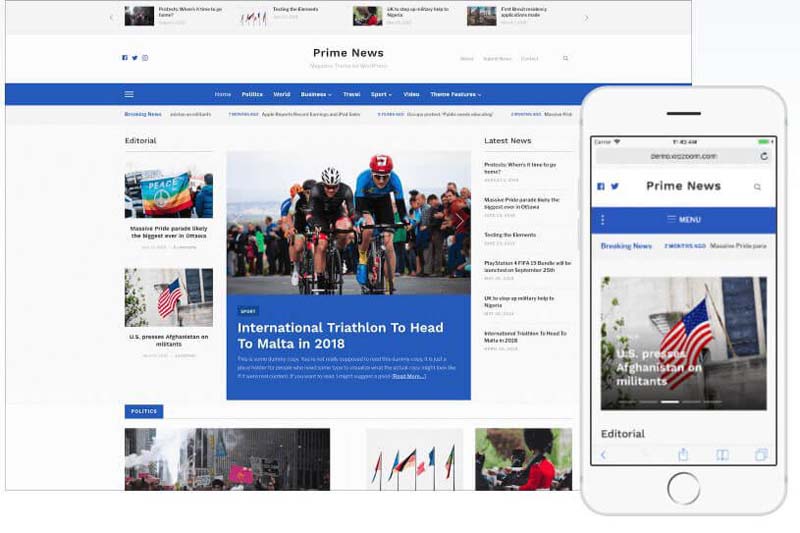 Prime News Theme by WPZOOM