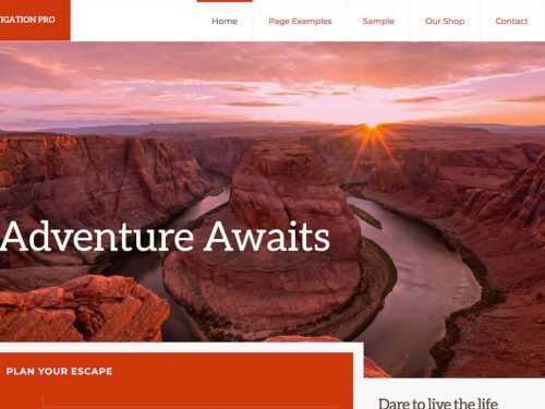 Navigation Pro Theme by Studiopress + Genesis Framework
