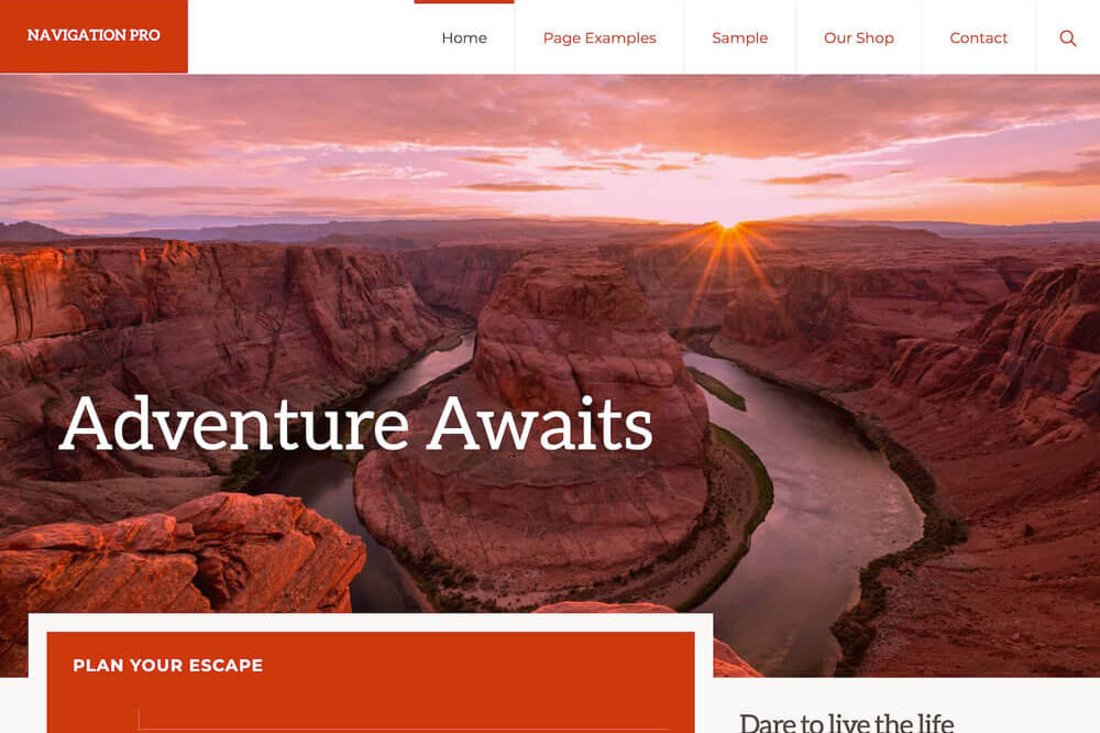 Navigation Pro Theme by Studiopress + Genesis Framework