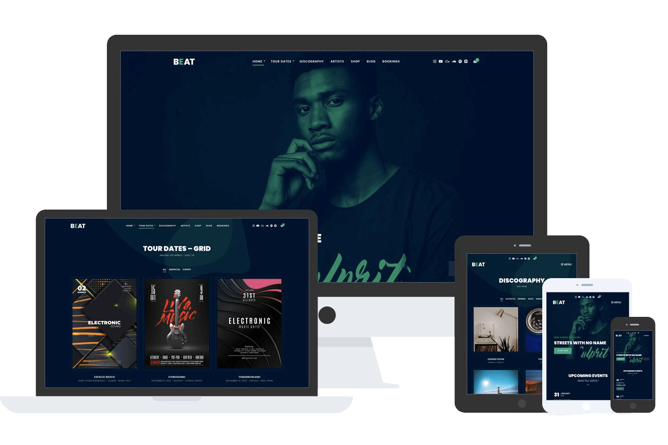 Beat Music Theme by Css Igniter Themes