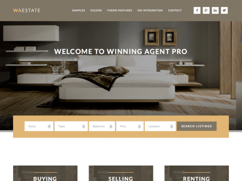 Winning Agent Pro theme + Genesis Framework
