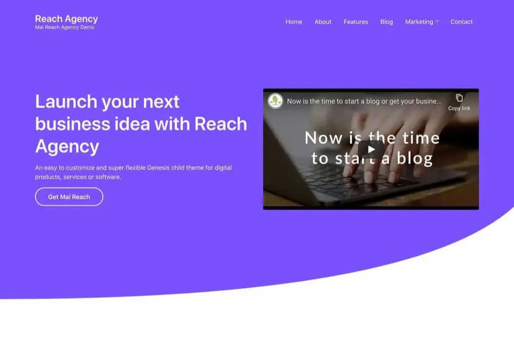 Mai Reach Theme + Genesis Framework