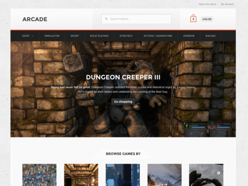 Arcade Storefront Child Theme