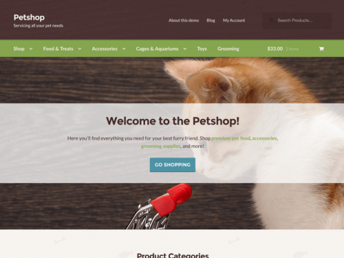 Petshop Storefront Child Theme