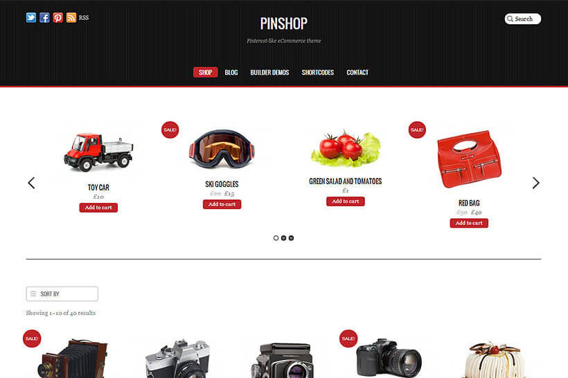 Pinshop Wordpress theme by Themify