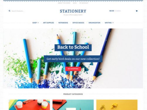 Stationery Storefront Child Theme