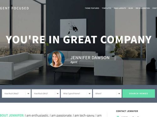 Agent Focused Pro Theme by Studiopress + Genesis Framework