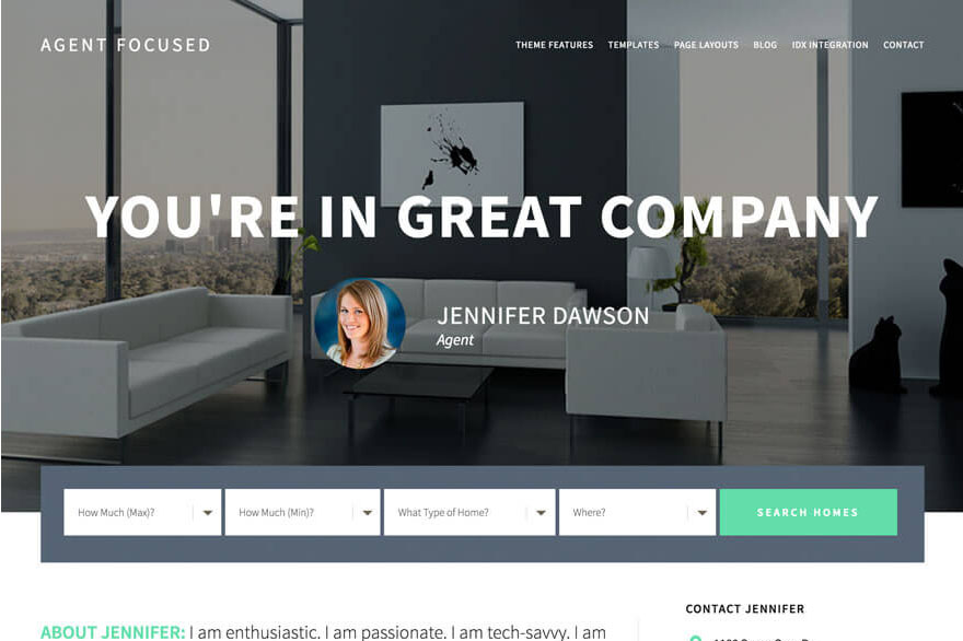 Agent Focused Pro Theme by Studiopress + Genesis Framework