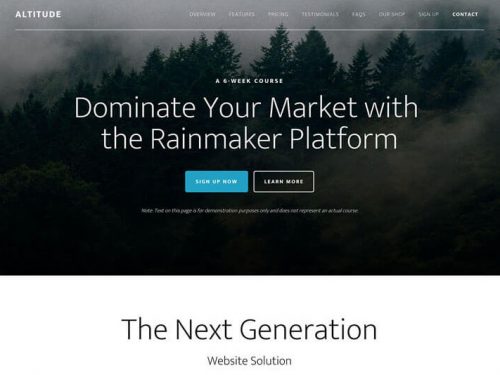 Altitude Pro Theme by Studiopress + Genesis Framework
