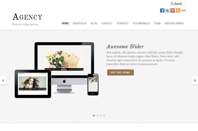 Agency Wordpress theme by Themify