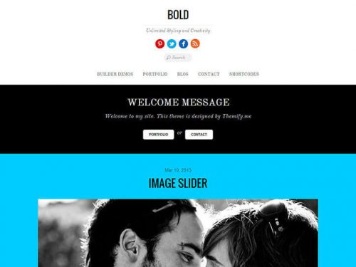 Bold Wordpress theme by Themify
