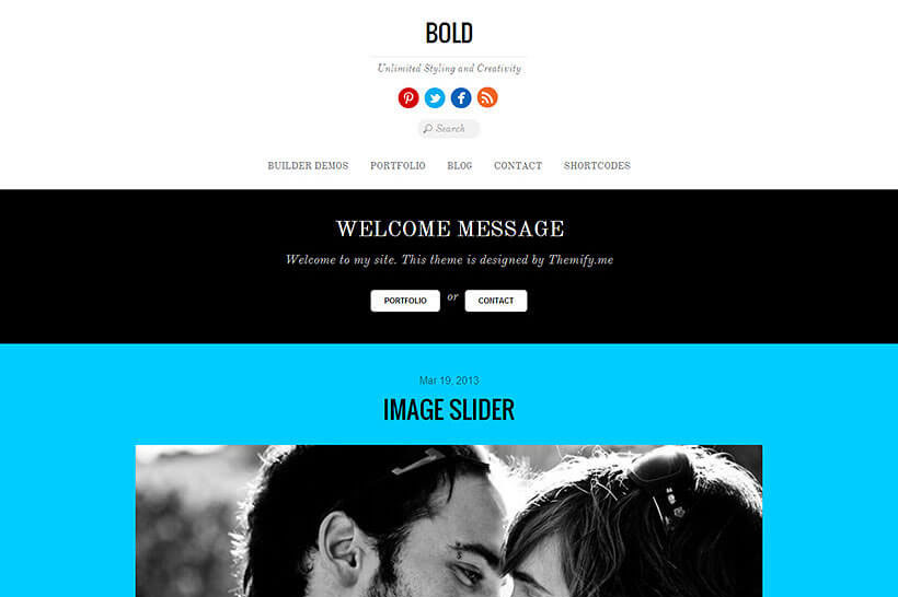 Bold Wordpress theme by Themify