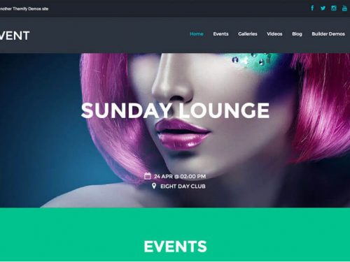 Event Wordpress theme by Themify