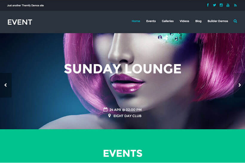 Event Wordpress theme by Themify