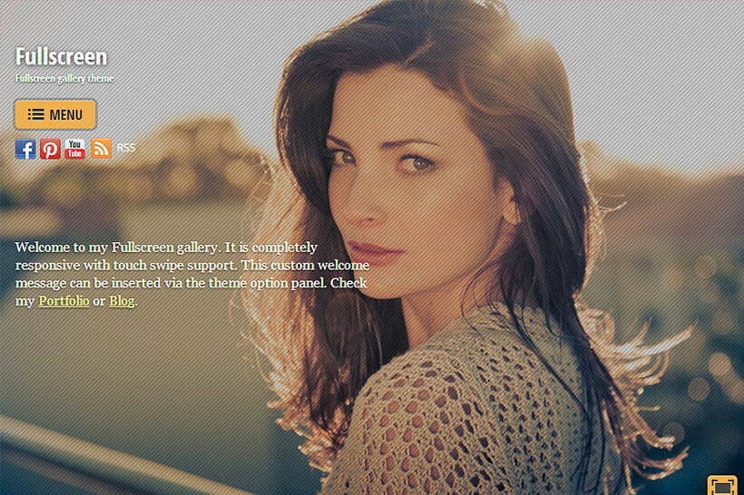 Fullscreen Wordpress theme by Themify