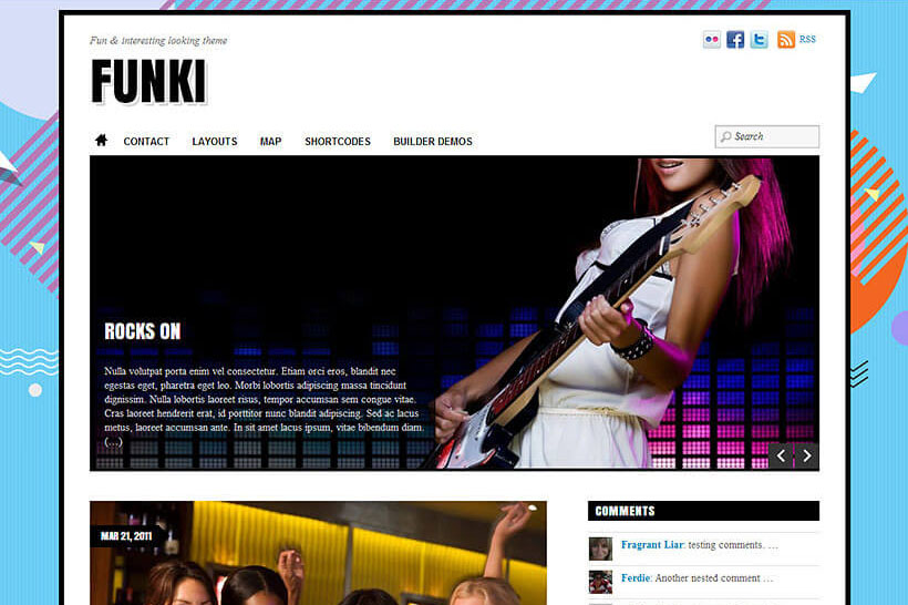 Funki Wordpress theme by Themify