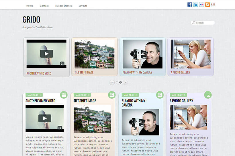 Grido Wordpress theme by Themify