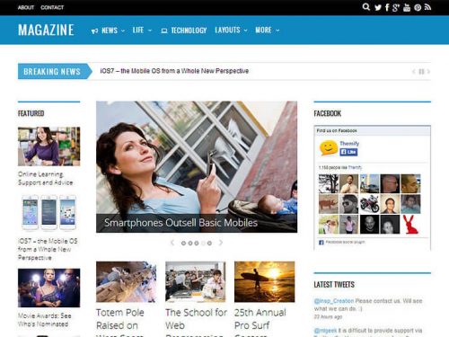 Magazine Wordpress theme by Themify