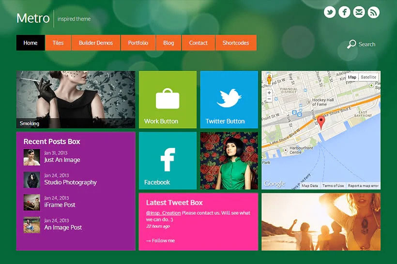 Metro Wordpress theme by Themify