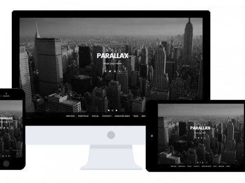 Parallax Wordpress theme by Themify