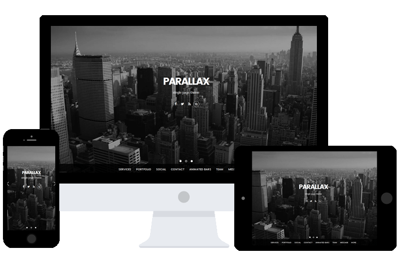 Parallax Wordpress theme by Themify