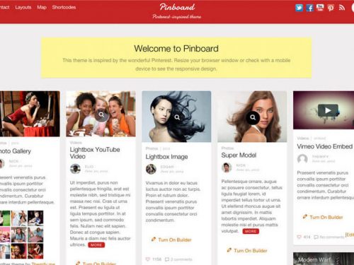 Pinboard Wordpress theme by Themify