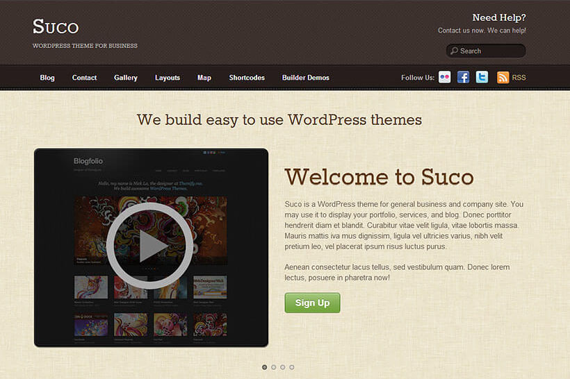 Suco Wordpress theme by Themify