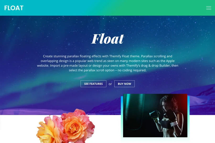 Float Wordpress theme by Themify