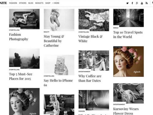 Infinite Wordpress theme by Themify
