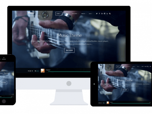 Music Wordpress theme by Themify