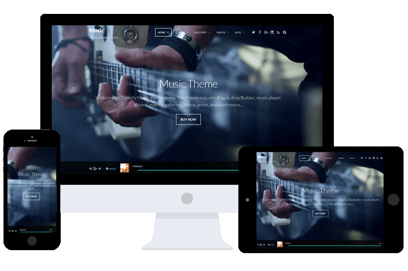 Music Wordpress theme by Themify