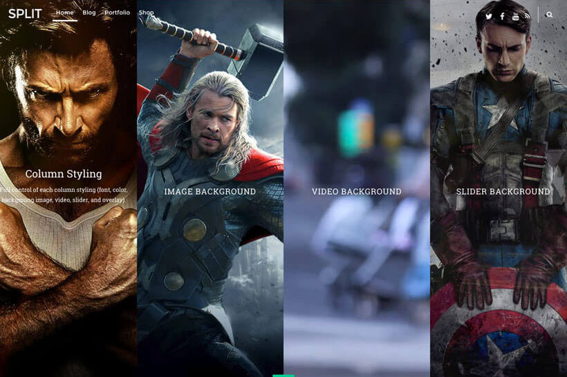 Split Wordpress theme by Themify