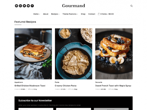 Gourmand Wordpress Theme by WPZOOM